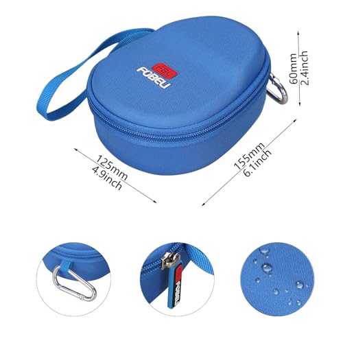 FBLFOBELI Kids Headphone Case for BAICLUD/Mehomeli/JusTalk/iClever/LOBKIN | Hard EVA Shell, Kids Bluetooth Air Conduction Open Ear Headphones Case, Shockproof & Water-Resistant, Blue - color: Blue