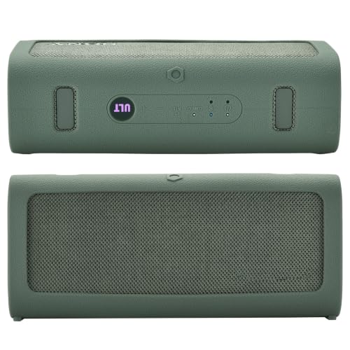 Case for Sony ULT Field 3 Speaker, Shockproof Non-Slip Cover | Custom-fit silicone cover, shockproof, non-slip grip, includes shoulder strap. Protects against scratches, dust, drops. - color: Green