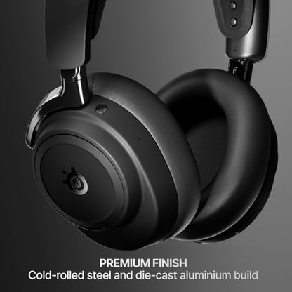 SteelSeries Arctis Nova Elite - Hi-Res Wireless Gaming Headset — 96kHz/24bit — Carbon Fiber Speakers — ANC — AI Noise Rejection — App — 2.4GHz + BT — Multi-Source Mix — OmniPlay PC+PlayStation+Xbox - color: Obsidian