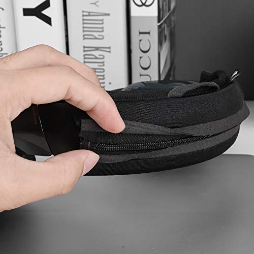 QC35 Headband Cover for ATH-M50X, Beats Solo 3, Astro a10s, Soundlink AE II Universal Replacement Head Band Protector with Zipper, Headband Cover Cushion Protector Pad for Headphones (Large, Black) - size: Max for 1-8/9''W cushion pad