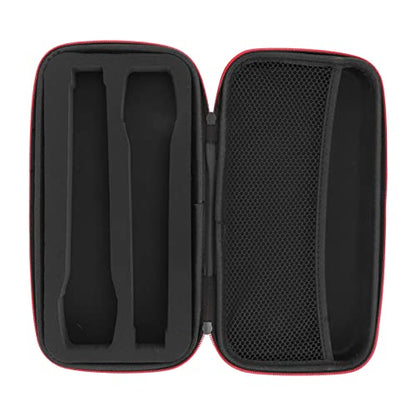 Asixxsix Microphone Case, Microphone Storage Box Case, Anti Compression, Anti Shock And Anti Fall Carry Bag for Travel Outdoor, Sponge Filling, Large Capacity, Case Only