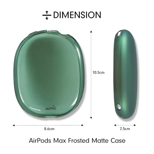 Sonix Protective Case for AirPods Max 2 & 1 | Headphones Cover | Frosted Matte Series | Frosted Matte Forest Green - color: Frosted Matte Green