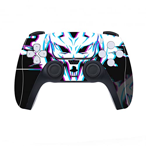 PlayVital Glitch Demons Full Set Skin Decal for ps5 Console Disc Edition, Sticker Vinyl Decal Cover for ps5 Controller & Charging Station & Headset & Media Remote - color: Glitch Demons
