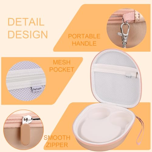 Hard Headphone Case for Sony WH-CH520 / JBL Tune Live 670NC, Gold | Protective Carring Storage Case for Over-Ear Headphones, with Handle Strap & Mesh Pocket - color: GOLD