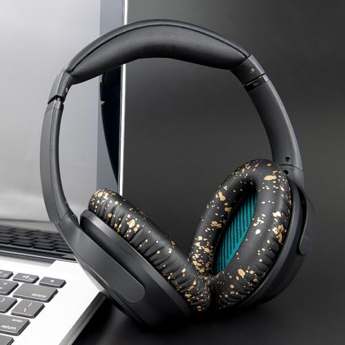 SoloWIT Earpads for Bose Headphones - Black Gold - color: Black Gold