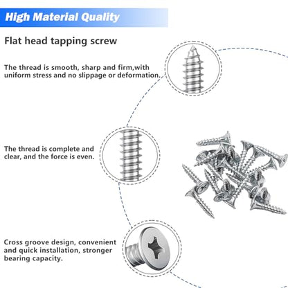 mxuteuk 96PCS Stainless Steel Straight Flat Brackets,Metal Bracket,Mending Plate,Metal Brackets for Wood (50mm/80mm/100mm) - color: Silver-50/80/100mm