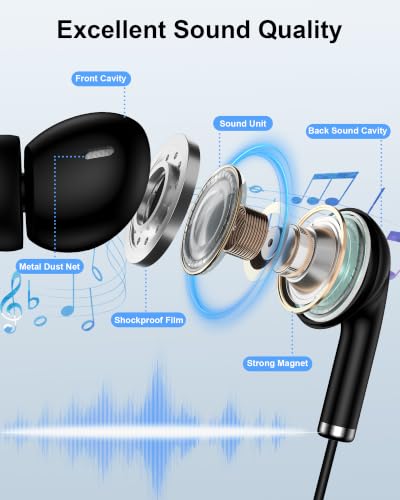 Wired Lightning Ear Buds for Apple Airpods iPhone 14 13, Headphones Earbuds | i Phone 14+ 14Pro 13 12 11 Pro Max Plus Lightening Connector, Ear phones with Microphone Lighting Air Pods Airpods - color: Wired Ear Buds-Black