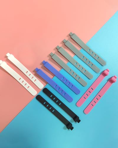 25-Piece Silicone Cable Ties Set, Reusable High-Elasticity Cord Ties for Charging Cord Organizer, Phone Chargers, and Earphones - Ideal for Home & Office