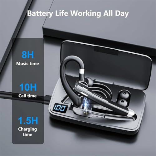 Ezytalux Bluetooth Headset for Truckers (Black)