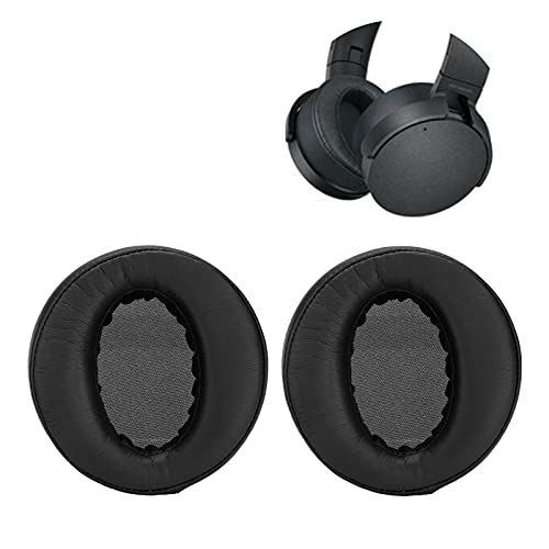 GOWENIC Replacement Ear Pads for MDRXB950BT Headset Headphone Earpads, Red Velour Ear Cushions, Soft Foam Earpad Covers for Over Headphones (Black) - color: Black