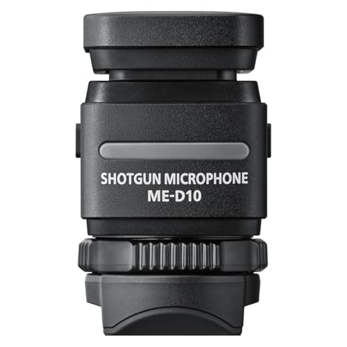 Nikon ME-D10 Shotgun Microphone for ZR Digital Accessory Shoe | Multi-Pattern Pickups and 32-bit Float Audio Recording, Professional-quality audio, Style, Two modes