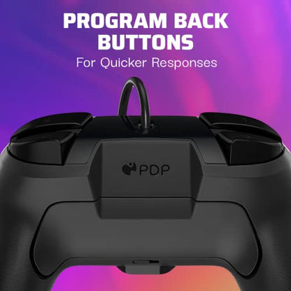 PDP REMATCH Enhanced Wired Controller, Officially Licensed for Nintendo Switch, Switch Lite & Switch - OLED Model, Nintendo Switch 2, Compatible Gamepad, Customizable Programmable Buttons, Super Mario Star Spectrum (Rainbow) - color: Star Spectrum
