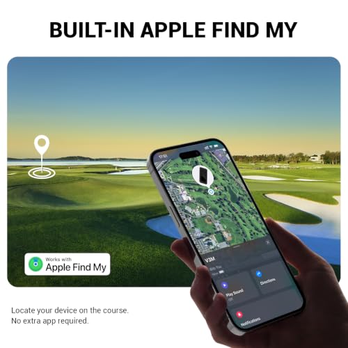 Dprofy Magnetic Golf Speaker, GPS Speaker with Touchscreen Display, 43000+ Courses, Visual & Audible Distances,IPX6 Waterproof,15+Hour Battery, Adjustable Screen Color, Hazard Detection (GPS Speaker) - style: GPS speaker