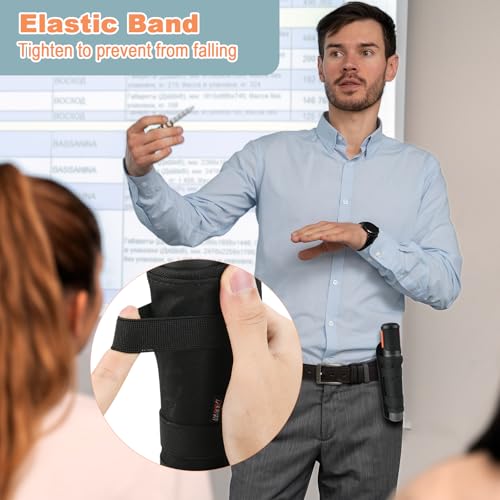 Belt Case Holder Belt Clip Case for Most Standard Wireless Handheld Microphone, Nylon Microphone Holder Carrying Pouch with 180 Degree Rotating Plastic Clip (1 Pack)