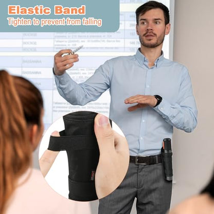 Belt Case Holder Belt Clip Case for Most Standard Wireless Handheld Microphone, Nylon Microphone Holder Carrying Pouch with 180 Degree Rotating Plastic Clip (1 Pack)