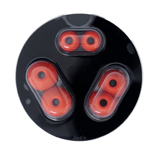 Replacement Earbud Tips for Beats Powerbeats Pro Wireless Stereo Headphones - 4 Pairs - Small, Medium, Large, and Double Flange (Lava Red) - color: Lava Red
