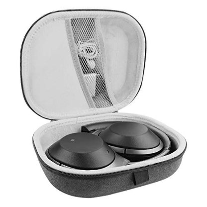 Geekria Shield Headphones Case Compatible with Sony WH-1000XM4/1000XM3/1000XM2/XB910N, MDR1000X and More, Replacement Hard Shell Travel Carrying Bag with Cable Storage (Dark Grey)