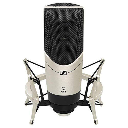 Sennheiser MK4 Set Cardioid Condenser Large Diaphragm Microphone With MKS4 Shockmount