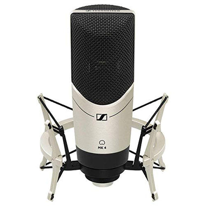 Sennheiser MK4 Set Cardioid Condenser Large Diaphragm Microphone With MKS4 Shockmount