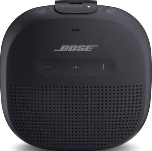 Bose SoundLink Micro Bluetooth Speaker: Small Portable Waterproof Speaker with Microphone, Black - color: Black