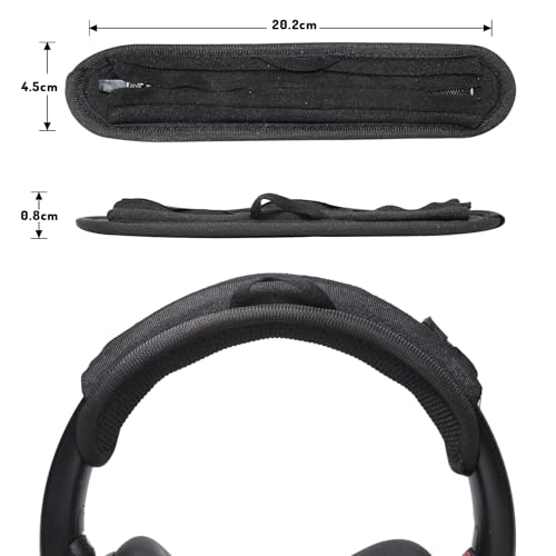 Adhiper Universal Headband Cover for Jabra Evolve 2 85/75/65/55/50/40/30 | for Jabra Evolve 75/65/40/30/20, Evolve3 85/75 Headsets, 6mm Thick Neoprene Cushion Covers , with Hanging Loop