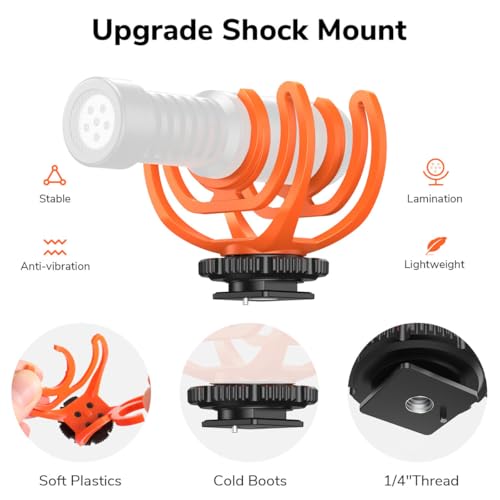 Camera Microphone Shotgun Mic Professional Super Cardioid Video Microphone Perfect for Canon EOS, Nikon DSLR Cameras and Camcorders