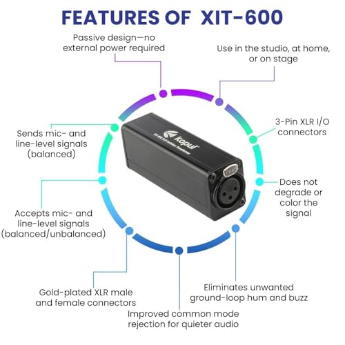 XLR Single-Channel Passive Isolation Transformer