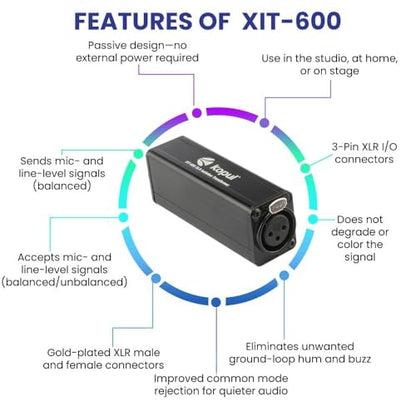 XLR Single-Channel Passive Isolation Transformer