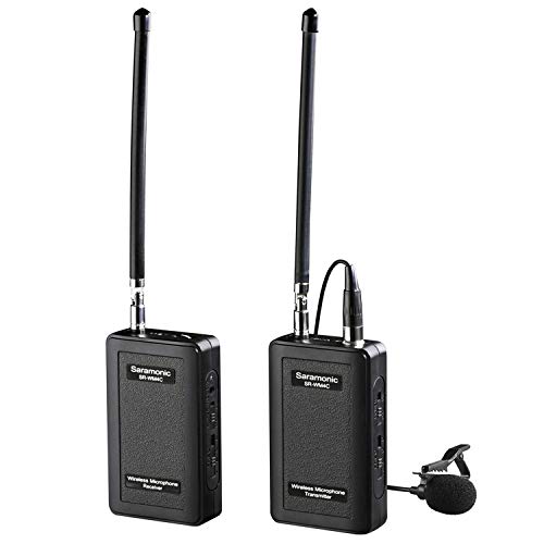 Saramonic SR-WM4C Wireless Lavalier Microphone System for Canon 6D 600D 5D2 5D3 Nikon D800 Sony DV DSLR Camcorders