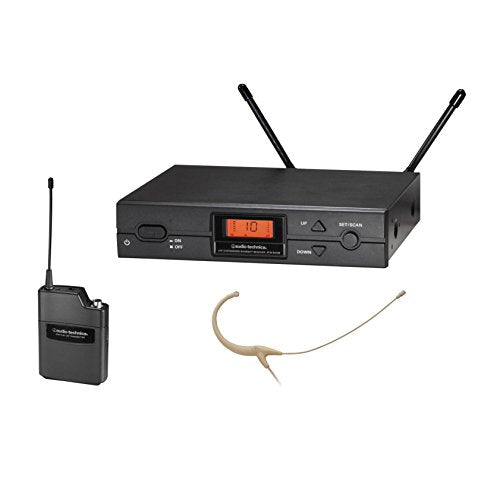Audio-Technica ATW-2192AI-TH 2000 시리즈 무선 헤드웨어 마이크 시스템 - size: Long Omni Condenser Headworn System - Beige
