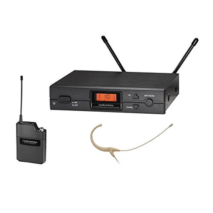 Audio-Technica ATW-2192AI-TH 2000 시리즈 무선 헤드웨어 마이크 시스템 - size: Long Omni Condenser Headworn System - Beige