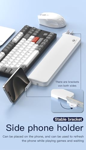 GK GAMAKAY 14.17'' Keyboard Wrist Rest Pad with Cleaning Tool Kit - color: White, size: 85%