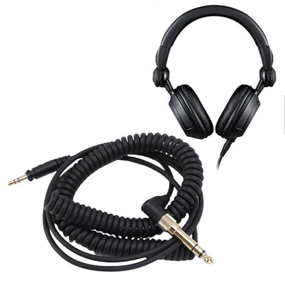 LICAEVEY Replacement Coiled Spring Cable for DJ1200 Headphones, 3.5mm to 6.35mm Extension Cord with Locking Plug, OFC DJ Headphone Cable