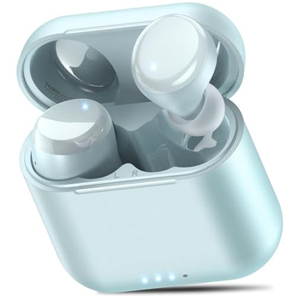 TOZO T6 Wireless Earbuds Bluetooth 5.3 Stereo Sound in Ear Headphones | 50H Playtime Wireless Charging Case App Customizable EQs IPX8 Waterproof Earphones Blue - color: Blue