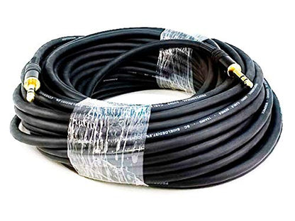 Monoprice 50ft Premier Series 1/4in TRS Male to Male Cable, 16AWG (Gold Plated) - size: 50ft