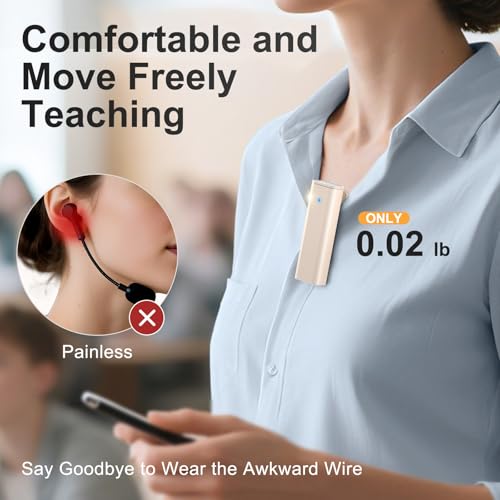 PRUNUS A10 Voice Amplifier Wireless with Lavalier Microphone - color: Beige