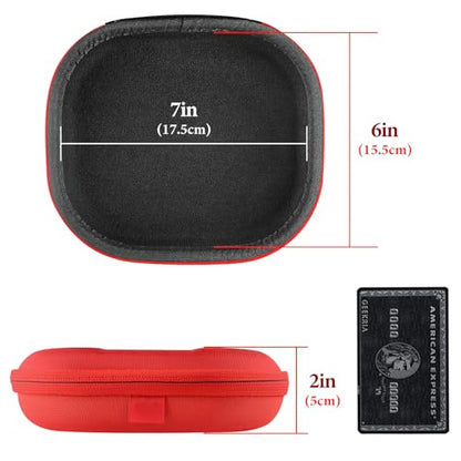 Geekria Shield Headphones Case Compatible with JBL Tune 660NC, Tune 560BT, Tune 510BT, Tune 500BT, Jr 310BT and More, Replacement Hard Shell Travel Carrying Bag with Cable Storage (Red) - color: Red