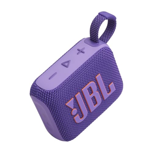JBL Go 4 - Ultra-Portable, Waterproof and Dustproof Bluetooth Speaker, Big JBL Pro Sound with Punchy bass, 7-Hour Built-in Battery, Made in Part with Recycled Materials (Purple) - color: Purple