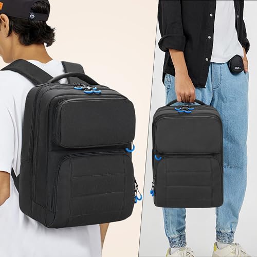 PGmoon Carrying Backpack Compatible with Steam Deck, | Travel Case Bag with Separate Game Cards Holder, Multi-Pockets For Game Headset, Docking Station, Controllers