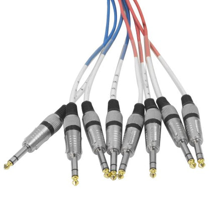 Seismic Audio - SASRT-8x25-8 Channel 1/4" TRS Snake Cable -25 Feet Long -Serviceable Ends -Pro Audio Effects Snake for Live Live, Recording, Studios and Gigs -Patch, Amp, Mixer, Audio Interface 25' - size: 25 Foot - 8 Channel