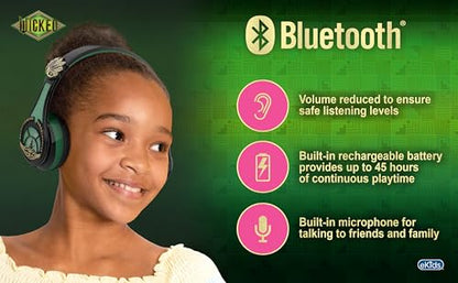 Wicked Elphaba Bluetooth Headphones for Kids, Wireless Headphones for School, Home, or Travel (Wicked Elphaba) - color: Wicked Elphaba