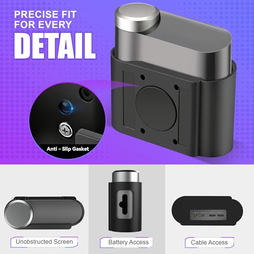 Under Desk Stand Holder Compatible with SteelSerie Arctis Nova Pro Wireless | Compatible with SteelSerie Arctis Nova Pro Wireless Headphones Base Station, Magnetic Stand Compatible with Wireless Base