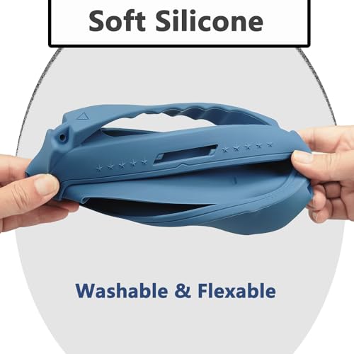 JCHPINE Silicone Cover Case for Bose SoundLink Flex Speaker 2nd Gen | Accessories Compatible with Bose SoundLink Flex 2, Protective Case with Shoulder Strap (Blue Dusk) - color: Blue Dusk