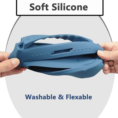 JCHPINE Silicone Cover Case for Bose SoundLink Flex Speaker 2nd Gen | Accessories Compatible with Bose SoundLink Flex 2, Protective Case with Shoulder Strap (Blue Dusk) - color: Blue Dusk