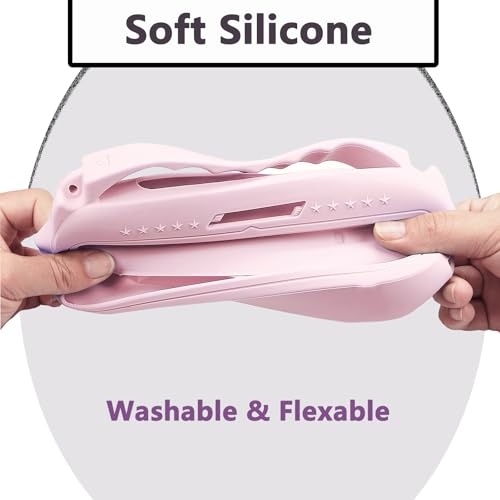 JCHPINE Silicone Cover Case for Bose SoundLink Flex Speaker 2nd Gen | Accessories Compatible with Bose SoundLink Flex 2, Protective Case with Shoulder Strap (Pink) - color: Petal Pink