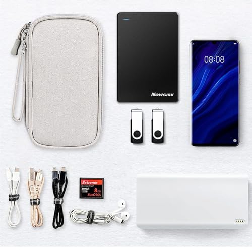 Organizer Bag Case Electronic Devices Travel Pouch Cable USB Charger Accessories Cellphone SD Power Bank Earphone - color: Signle Layer-Black