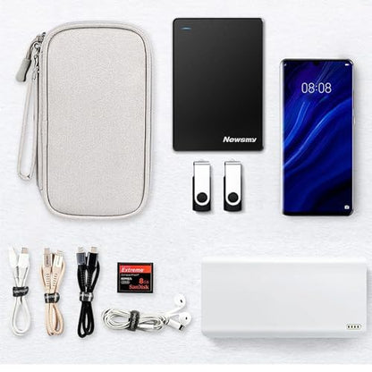 Organizer Bag Case Electronic Devices Travel Pouch Cable USB Charger Accessories Cellphone SD Power Bank Earphone - color: Signle Layer-Black