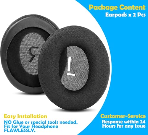 Life 3 Earpads Replacement Compatible with Doqaus Life 3 Wireless Headphone,earpads for Doqaus Life 3 Wireless Headphone (Breathable, Black)