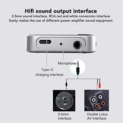 Bluetooth 5.2 Transmitter Receiver, AptX Adaptive HD Adapter, Dual Mode, Low Latency Audio with 3.5mm AUX Connector for TV/PC and Home Stereo Systems
