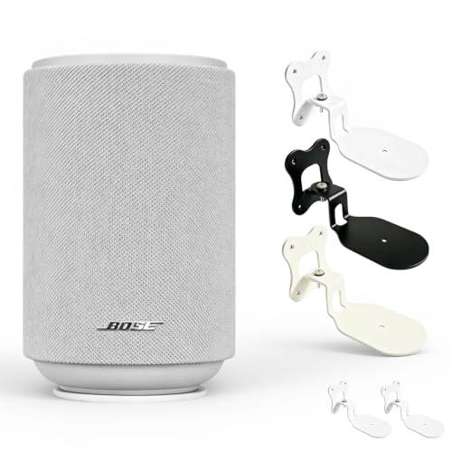 Wall Mount for Bose Lifestyle Ultra Speaker, Sturdy Bracket (White - 2pcs) | Precision fit for Bose Lifestyle Ultra – sturdy metal – easy install – screws included – mount only, speaker not included - color: White - 2pcs